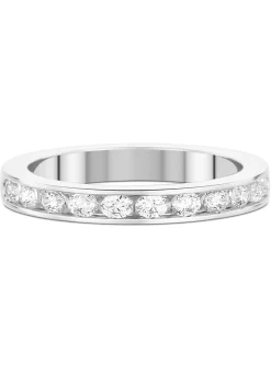 Alliance Brillaxis diamants serti rail or blanc