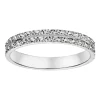 Alliance Brillaxis double rang ciselé or 9 carats