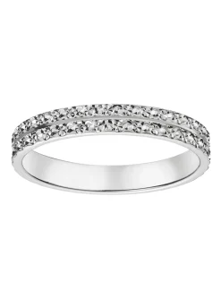 Alliance Brillaxis double rang ciselé or 9 carats