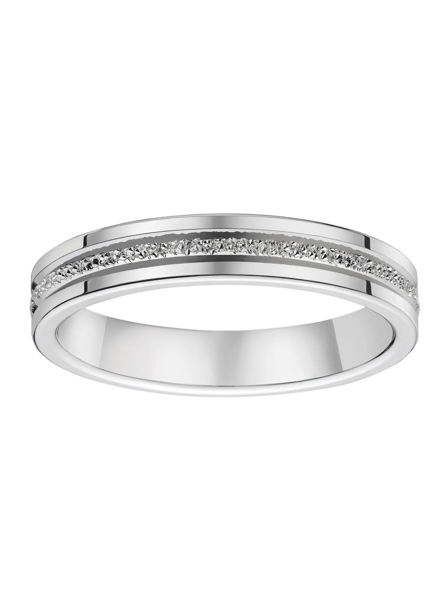 Alliance Brillaxis moderne or blanc 9 carats