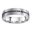 Alliance Brillaxis or blanc 9 carats diamants noirs
