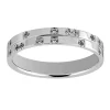 Alliance Brillaxis or blanc 9 carats diamants