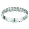 Alliance Brillaxis or blanc 9 carats ciselée