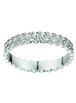 Alliance Brillaxis or blanc 9 carats ciselée