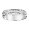 Alliance Brillaxis or blanc 9 carats brossée/ciselée