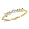 Alliance Brillaxis or jaune 18 carats diamants