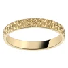 Alliance Brillaxis or jaune 9 carats ciselé