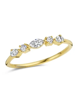 Alliance Brillaxis or jaune 18 carats diamants