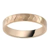Alliance Brillaxis or rose 9 carats facetté