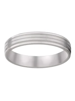 Alliance confort or blanc 9 carats_x005f_x000D_brossée et polie