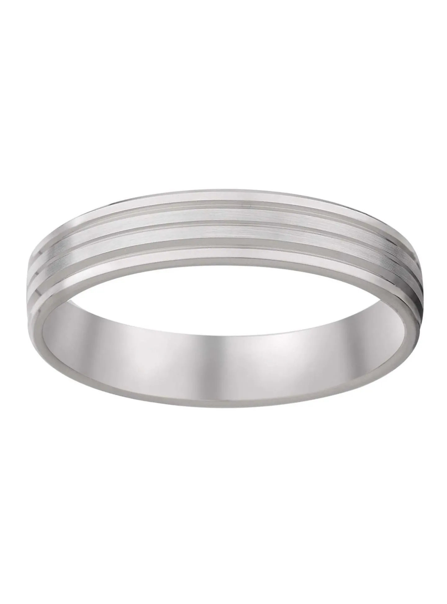 Alliance confort or blanc 9 carats_x005f_x000D_brossée et polie