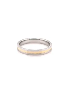 Alliance confort or jaune et balnc 9 carats