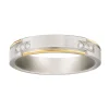 Alliance diamant or 18 carats