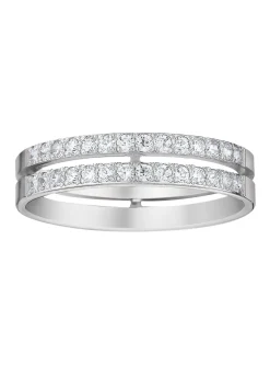 Alliance diamant serti grain or 18 carats