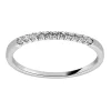 Alliance diamants 0.15 CT et or blanc 750 palladié_x005f_x000D_serti griffes