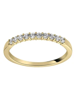 Alliance diamants 0.25 CT et or jaune 750_x005f_x000D_serti griffes
