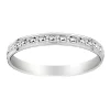 Alliance effet diamanté or blanc 18 carats
