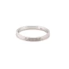 Alliance en or blanc 9 carats martelée