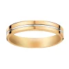 Alliance femme ruban bicolore 18 carats