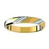 Alliance moderne bicolore or 18 carats