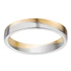 Alliance moderne bicolore or 18 carats