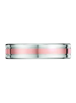 Alliance moderne bicolore or 18 carats