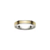 Alliance moderne bicolore or 18 carats