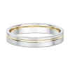 Alliance moderne bicolore or 18 carats
