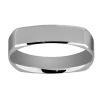 Alliance moderne Brillaxis carrée or blanc 9 carats