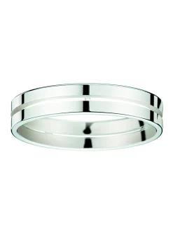 Alliance moderne or 18 carats ajourée au centre