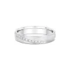 Alliance moderne or blanc brossé diamants