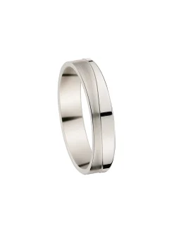 Alliance moderne or blanc 18 carats_x005f_x000D_brossée et polie