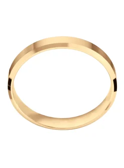 Alliance moderne plate or jaune 18 carats