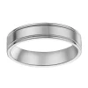 Alliance moderne platine brossée 2 liserés