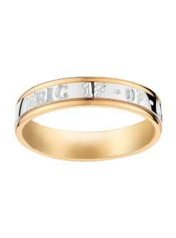 Alliance prénoms 2 ors 18 carats