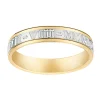 Alliance romaine bicolore or 18 carats