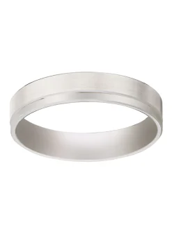 Alliance ruban bi-finitions asymétriques_x005f_x000D_or blanc 18 carats