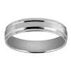 Alliance ruban brossée et polie_x005f_x000D_or blanc 18 carats brossée et polie