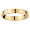 Alliance ruban en or jaune 18 carats_x005f_x000D_finition brossée