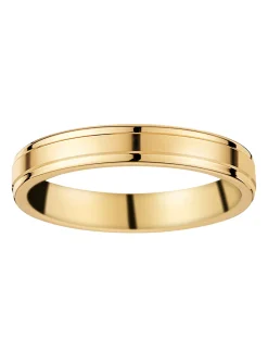 Alliance ruban en or jaune 18 carats_x005f_x000D_finition brossée