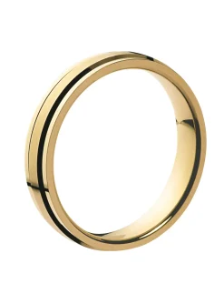 Alliance ruban en or jaune 18 carats