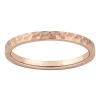 Alliance ruban plat confort or rose martelé