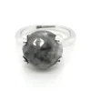 Bague 950 Milano argent quartz gris_x005f_x000D_collection Tortona
