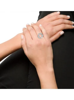 Bague Agatha argent anneau large Ines