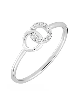 Bague Agatha argent oxydes Rondou