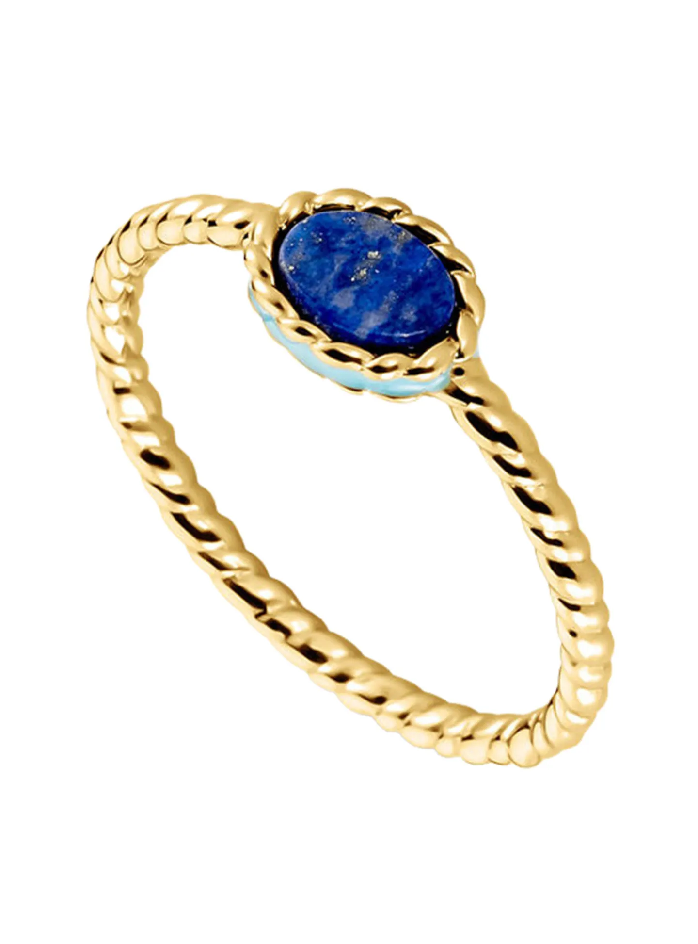 Bague Agatha Atma dorée Lapis