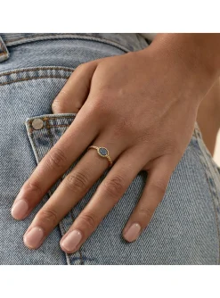 Bague Agatha Atma dorée Lapis