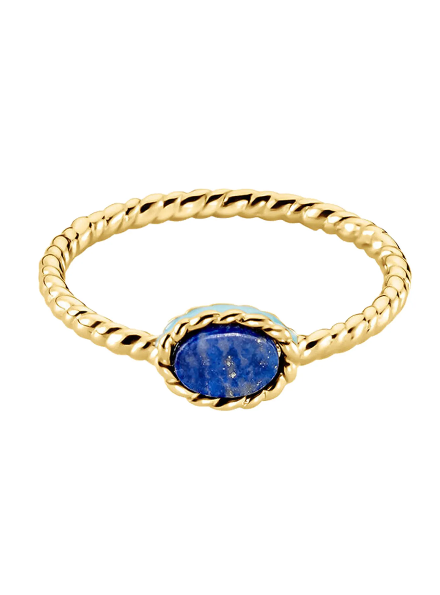 Bague Agatha Atma dorée Lapis