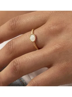 Bague Agatha Atma dorée nacre