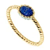 Bague Agatha Atma laiton lapis lazuli